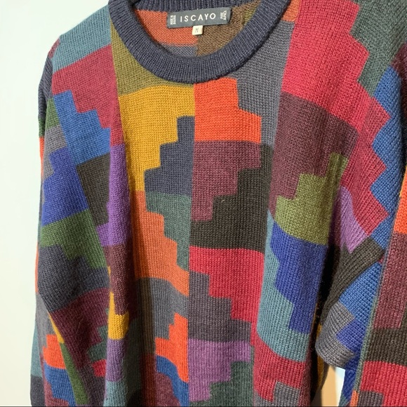 Iscayo Pure Alpaca Vintage Oversized Sweater - Picture 5 of 5